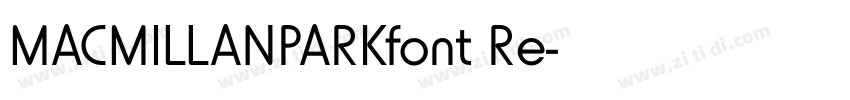 MACMILLANPARKfont Re字体转换